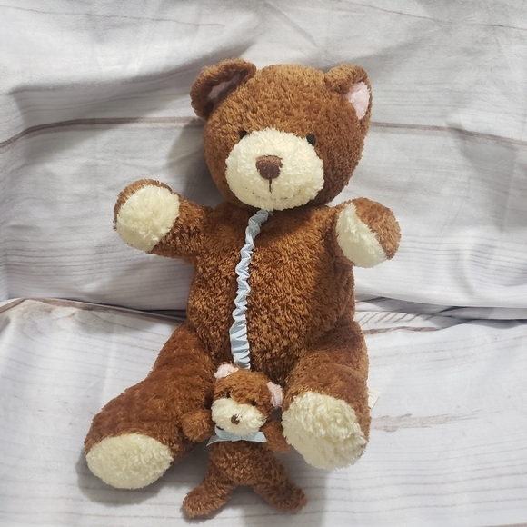 Gymboree Musical Brown Teddy Bear Plush With Baby 10" Stuffed Animal Year 2000 - Picture 4 of 10